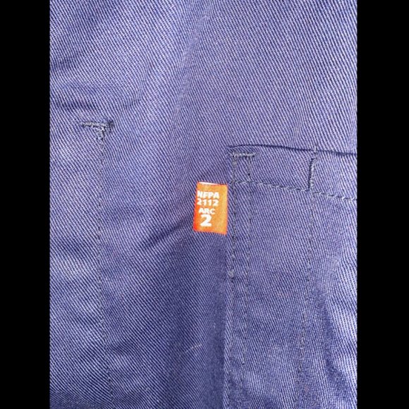 Size men's XL PORTWEST Bizflame 88/12 Classic FR Coveralls - UFR87, Navy Blue - Picture 2 of 8